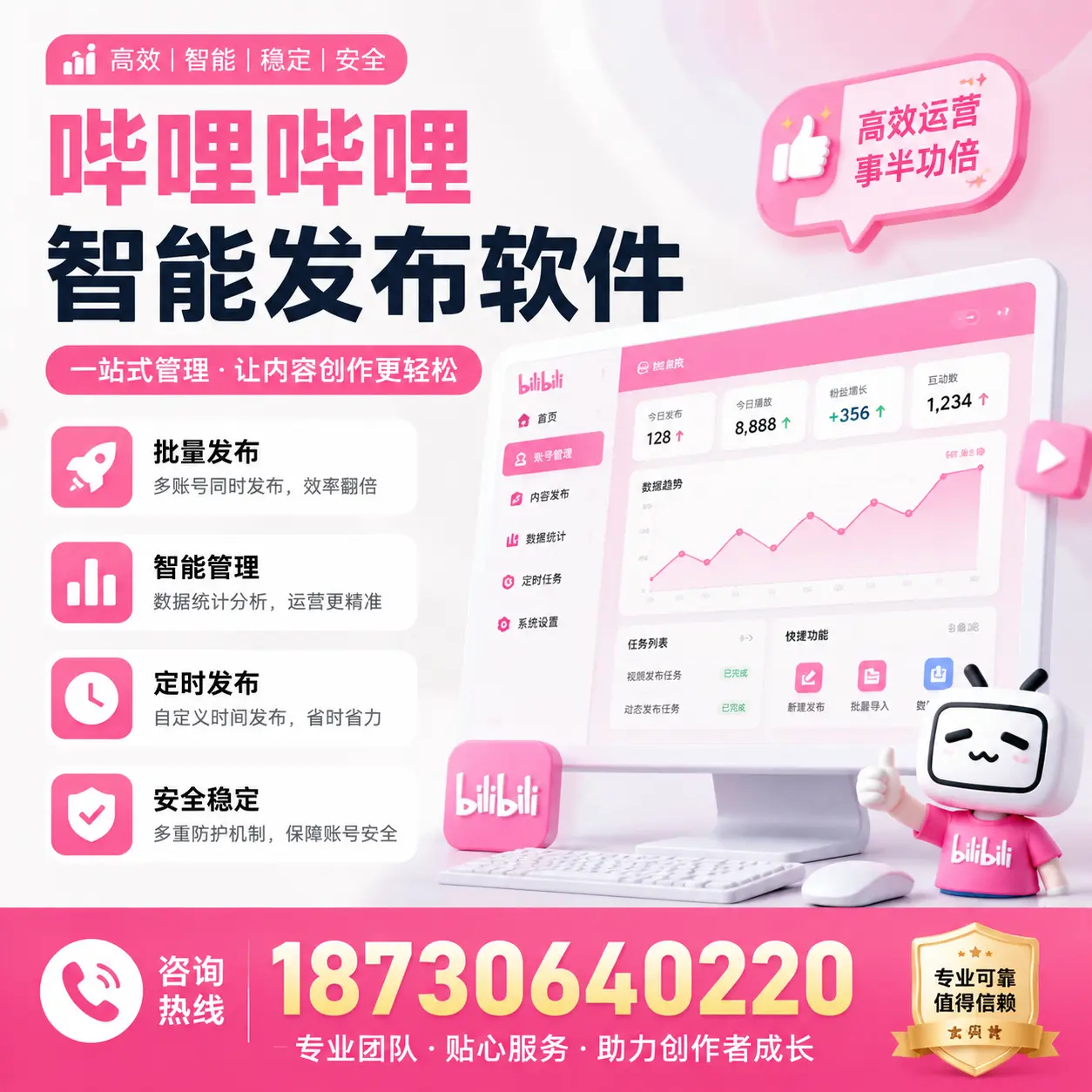 如何评估哔哩哔哩智能发布软件的ROI？铜川 企业必读